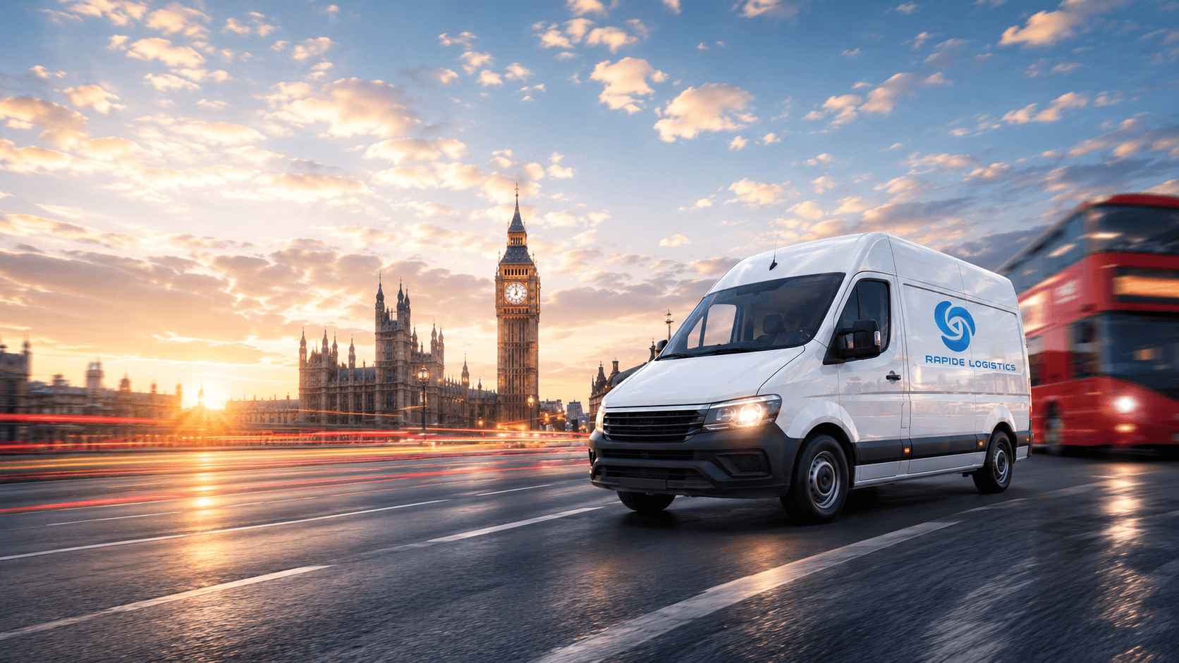 Rapide Logistics delivery van in London